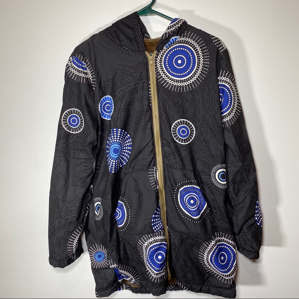fleece lined zip up hooded jacket